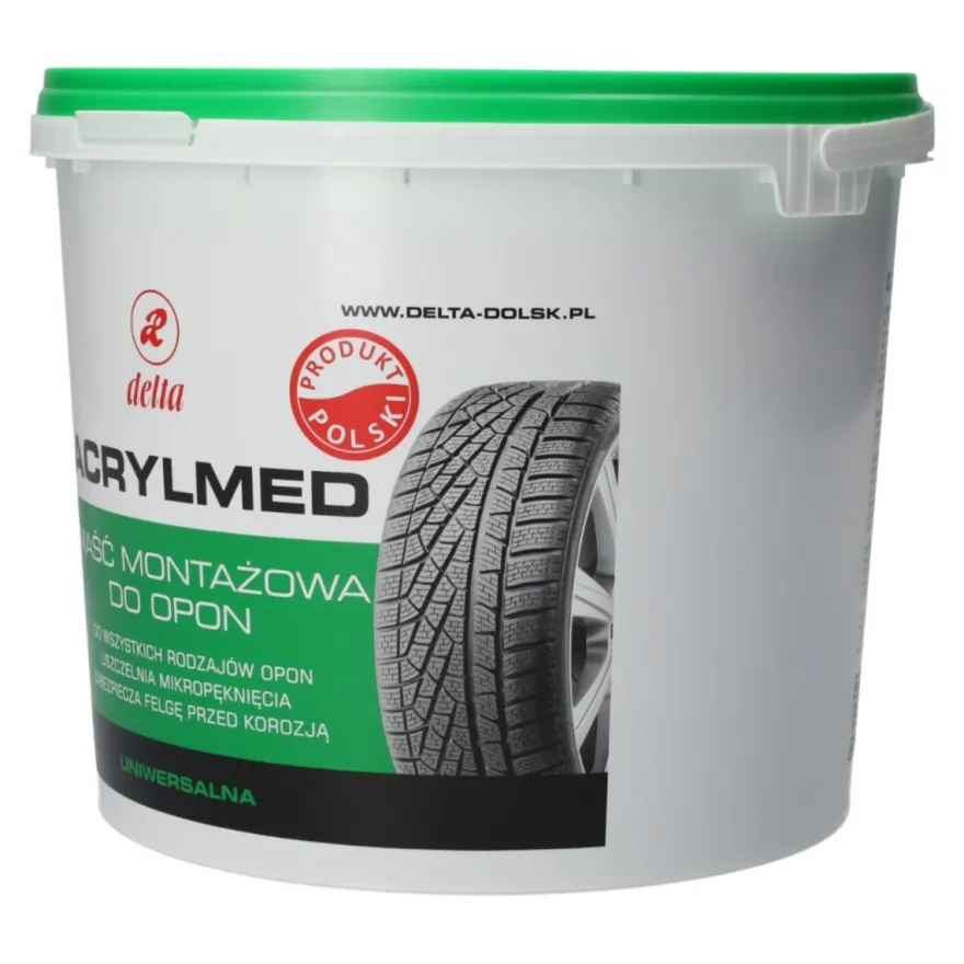 ACRYLMED Maść montażowa uniwersalna (Delta Zielona) - Pasta do montażu opon 4 kg