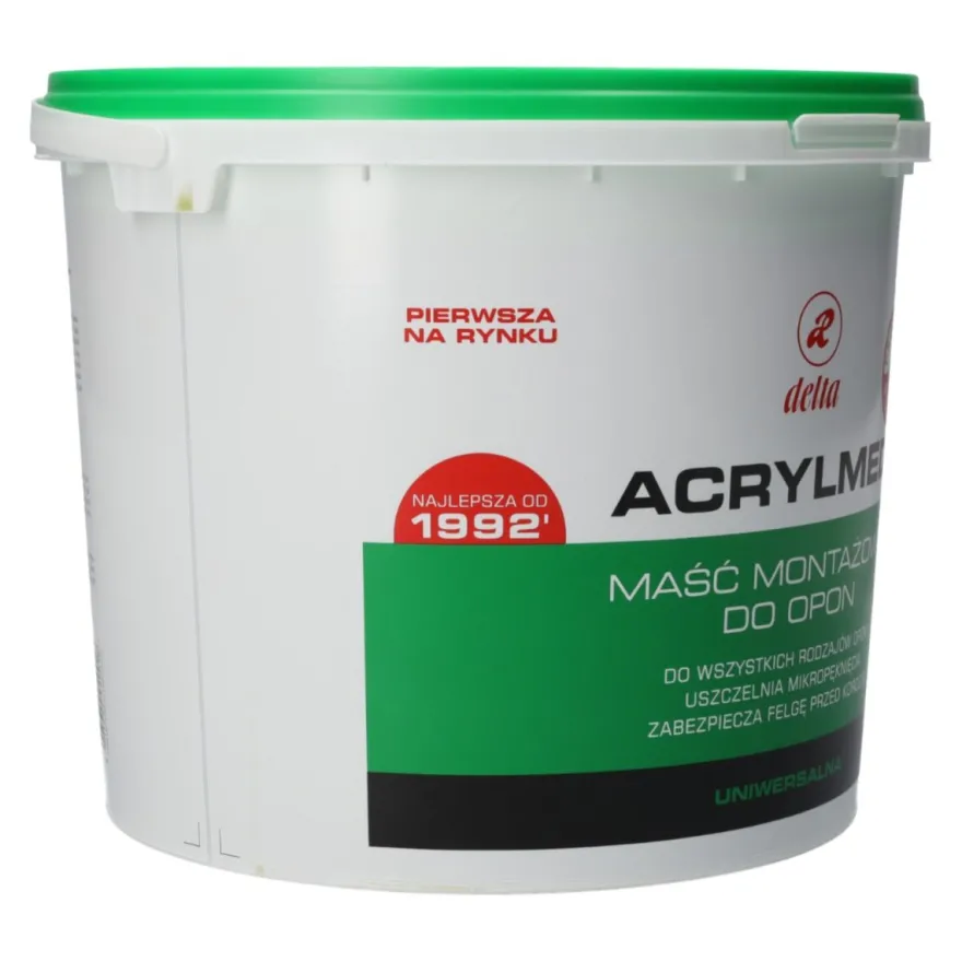ACRYLMED Maść montażowa uniwersalna (Delta Zielona) - Pasta do montażu opon 4 kg