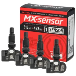 Autel Europa USA 433 / 315 MHz 1-Sensor czujnik TPMS czarny 4 sztuki