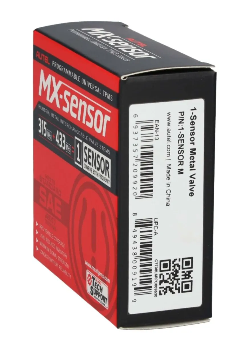 Autel Europa USA 433 / 315 MHz 1-Sensor czujnik TPMS aluminiowy