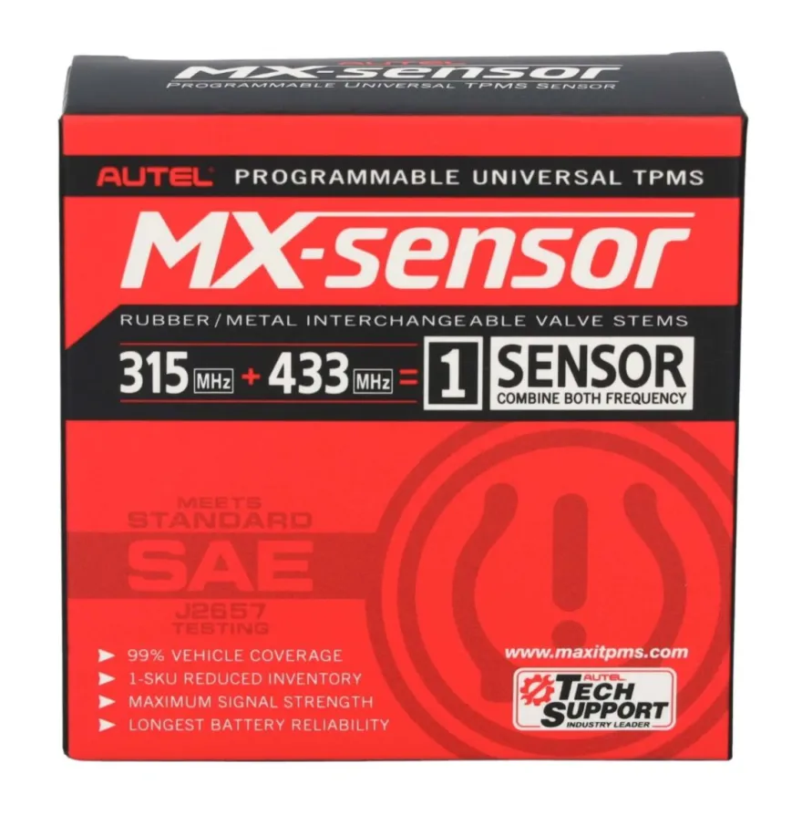 Autel Europa USA 433 / 315 MHz 1-Sensor czujnik TPMS aluminiowy