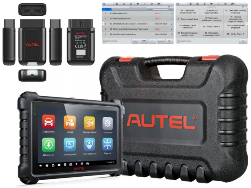 AUTEL MaxiDAS DS900BT Nowa Seria 8cali Android11 2 LATA AKTUALIZACJA SGW PL