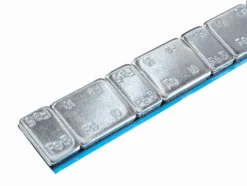 Ciężarek klejony srebrny zaokrąglony 5g/10g stalowy pasek