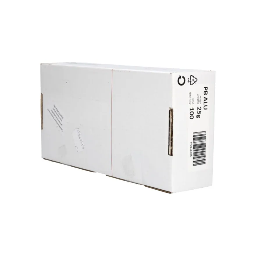 Ciężarek ołowiany ALU 25g, nabijany na obręcz aluminiową - niepowlekany