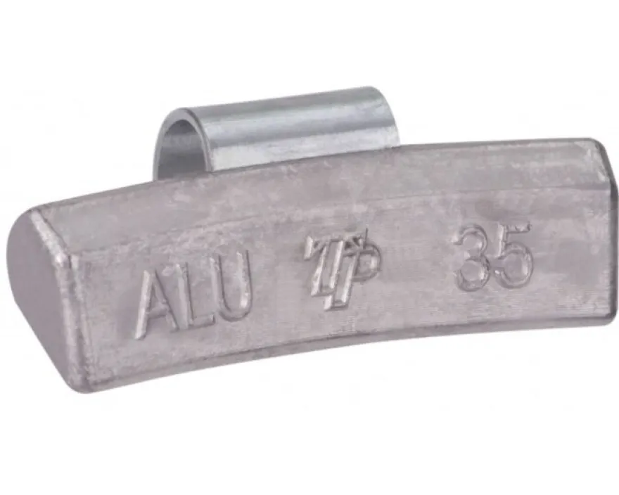 Ciężarek ołowiany ALU 35g, nabijany na obręcz aluminiową – niepowlekany op/50
