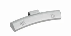 Ciężarki cynkowe powlekane ALU-S 45g, nabijane na obręcz aluminiową