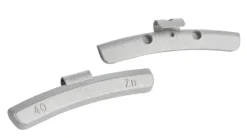 Ciężarki cynkowe powlekane ALU-S 40g, nabijane na obręcz aluminiową