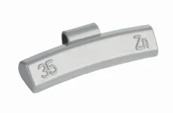 Ciężarki cynkowe powlekane ALU-S 35g, nabijane na obręcz aluminiową
