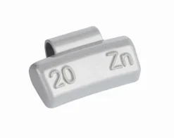 Ciężarki cynkowe powlekane ALU-S 20g, nabijane na obręcz aluminiową