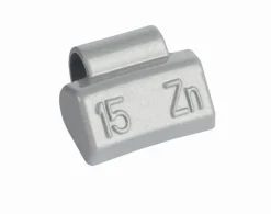 Ciężarki cynkowe powlekane ALU-S 15g, nabijane na obręcz aluminiową