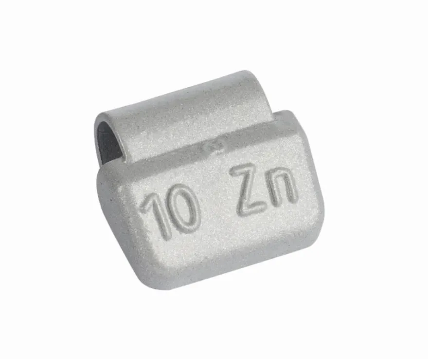 Ciężarki cynkowe powlekane ALU-S 10g, nabijane na obręcz aluminiową