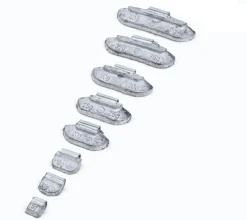 Ciężarki ołowiane INVENTO Silver Line STD zestaw 5-40g 700 szt