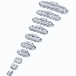 Ciężarki ołowiane INVENTO Silver Line STD zestaw 5-50g 800 szt