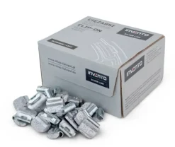 Ciężarki Ołowiane Nabijane 15g do Stalowych Felg INVENTO Silver Line 100 szt
