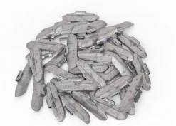 Ciężarki Ołowiane Nabijane 40g do Stalowych Felg INVENTO Silver Line 50 szt
