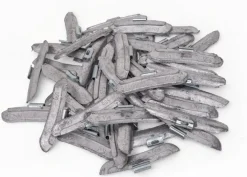 Ciężarki Ołowiane Nabijane 50g do Stalowych Felg INVENTO Silver Line 50 szt