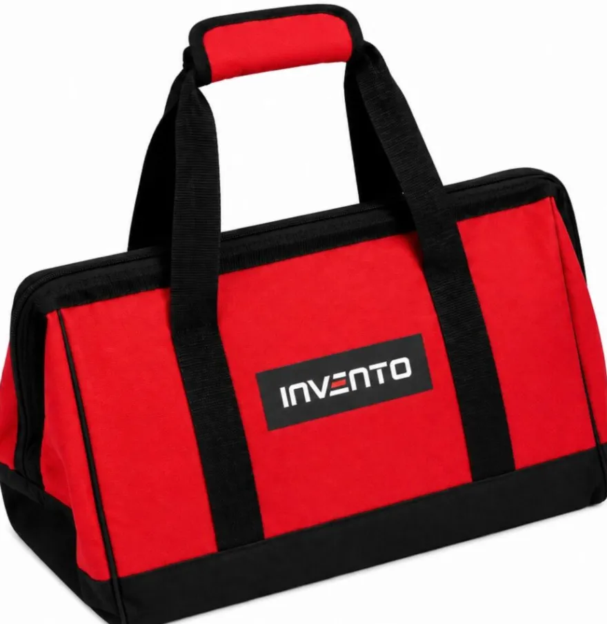 DUŻA torba INVENTO do narzędzi aku, czerwono-czarna materiałowa