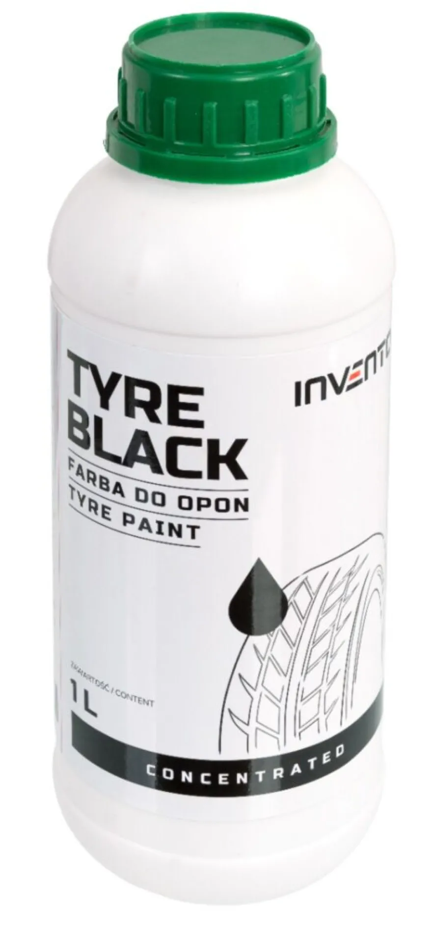 Farba do opon czernidło TYRE-BLACK INVENTO 1 l - koncentrat