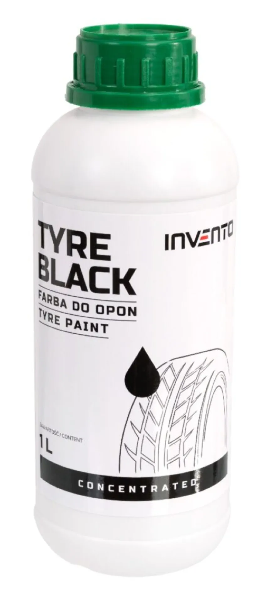 Farba do opon czernidło TYRE-BLACK INVENTO 1 l - koncentrat