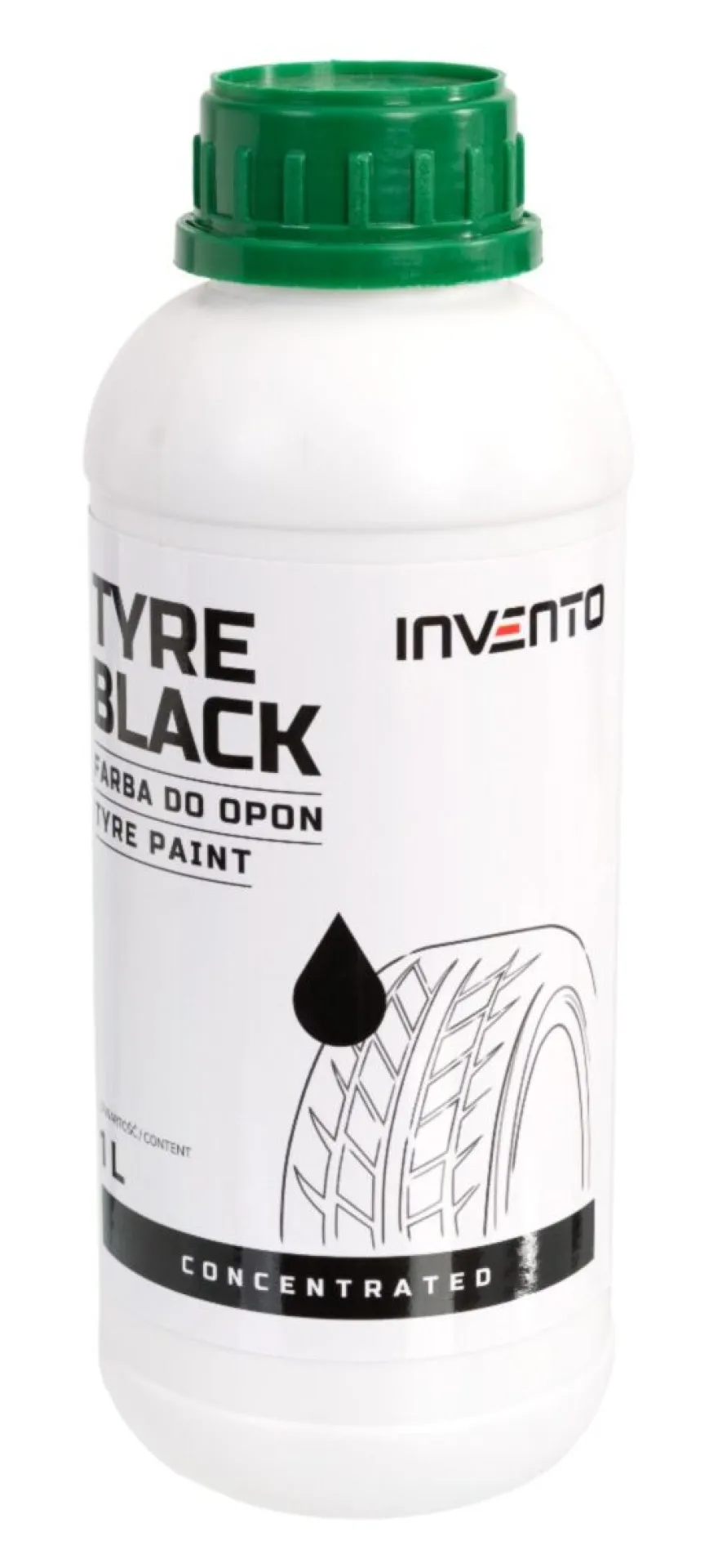 Farba do opon czernidło TYRE-BLACK INVENTO 1 l - koncentrat