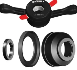 Haweka ProGrip 40 x 3 mm, nakrętka szybkomocująca, uchwyt do wyważarki z akcesoriami