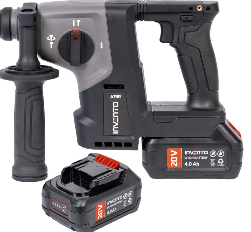 INVENTO A79R młotowiertarka SDS PLUS udarowa akumulatorowa - zestaw 2x 4Ah