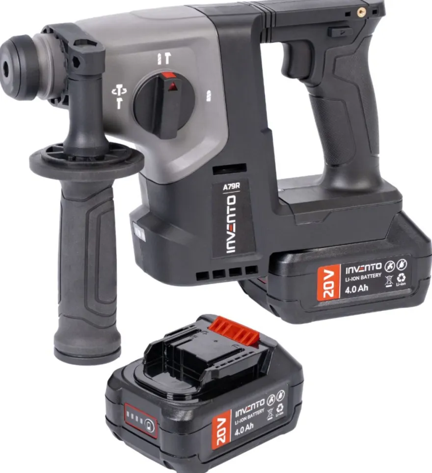 INVENTO A79R młotowiertarka SDS PLUS udarowa akumulatorowa - zestaw 2x 4Ah