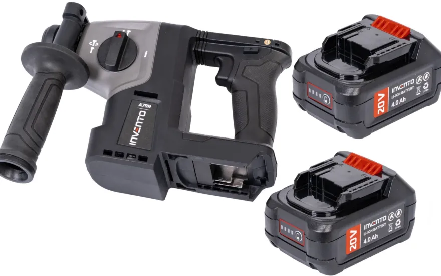 INVENTO A79R młotowiertarka SDS PLUS udarowa akumulatorowa - zestaw 2x 4Ah