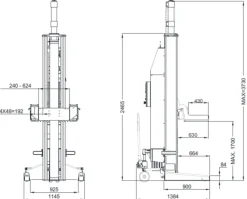 INVENTO EL 85 - Bezprzewodowe kolumny przestawne 8,5T - zestaw 6 kolumn