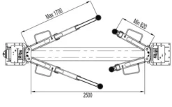 INVENTO EL 250L - 5 T - Podnośnik dwukolumnowy