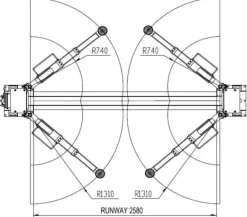 INVENTO EL240 - 4 T - Podnośnik dwukolumnowy