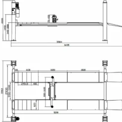 INVENTO EL 455WA - 5,5T - Podnośnik 4-kolumnowy, diagnostyczny + podnośnik osiowy