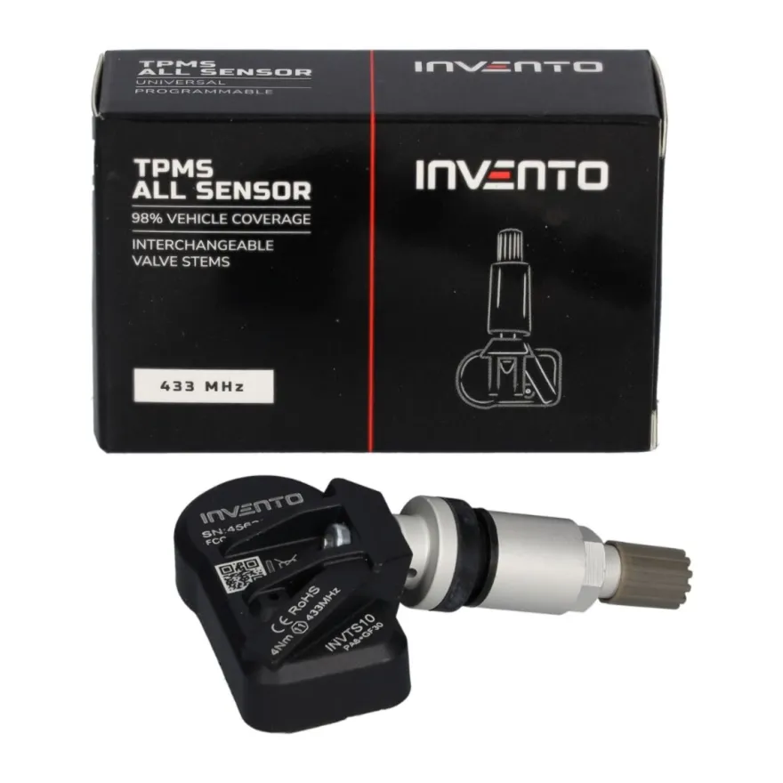 INVENTO 433/315 Europa USA MHz ALL-Sensor czujnik TPMS aluminiowy ATEQ 4SZT