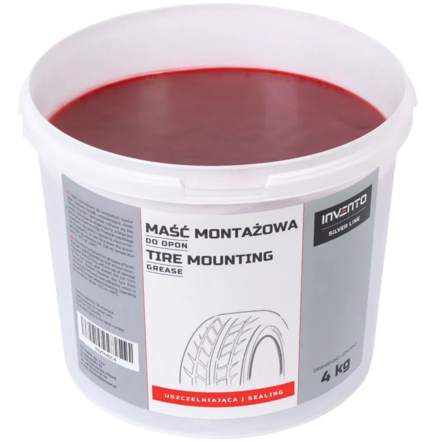 INVENTO Maść montażowa do opon USZCZELNIAJĄCA / czerwona 4kg