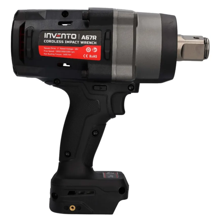 INVENTO 2400 Nm 1" klucz udarowy akumulatorowy + przedłużka trzpienia 1" 250 mm