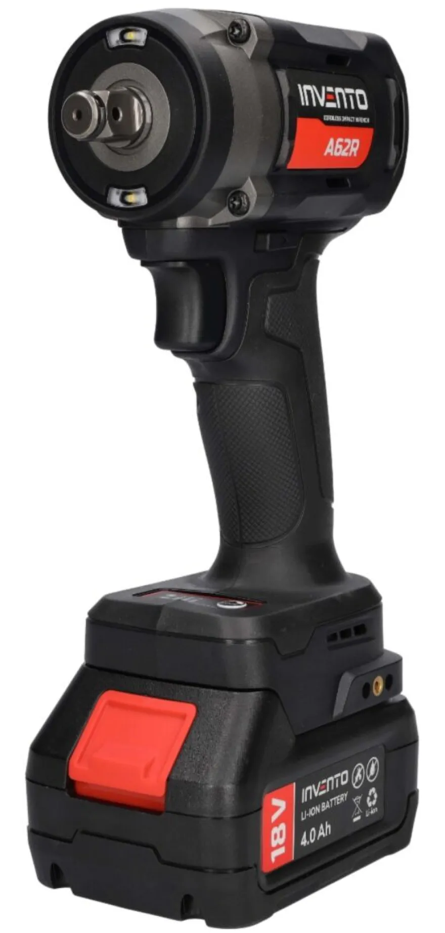 INVENTO 680 Nm 1/2" klucz udarowy akumulatorowy zestaw 2x 4Ah, torba, ładowarka