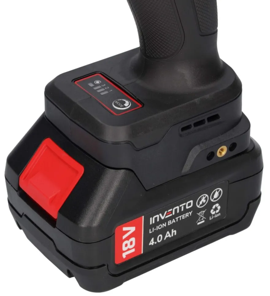 INVENTO 680 Nm 1/2" klucz udarowy akumulatorowy zestaw 2x 4Ah, torba, ładowarka