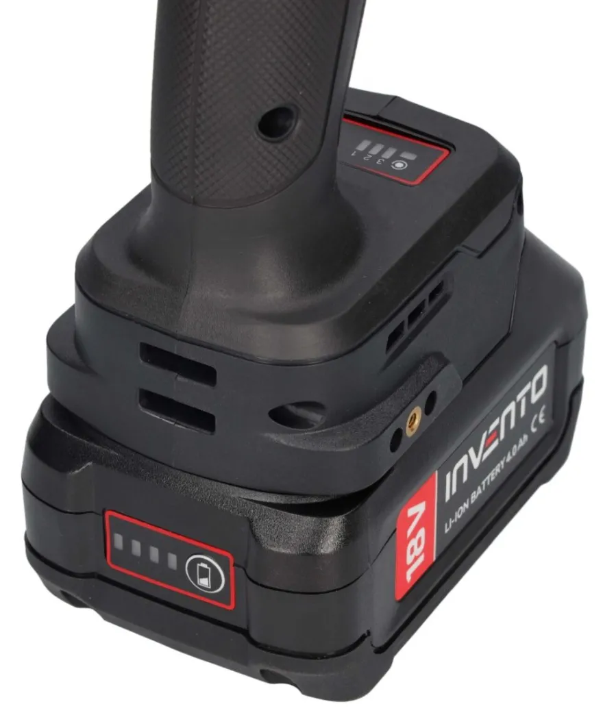 INVENTO 680 Nm 1/2" klucz udarowy akumulatorowy zestaw 2x 4Ah, torba, ładowarka