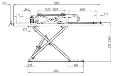 INVENTO SL 550 LT - Podnośnik nożycowy diagnostyczny 5000mm