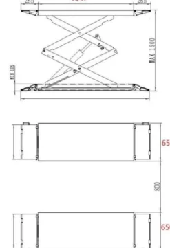 INVENTO SL 235N - 3,5 T - Podnośnik nożycowy