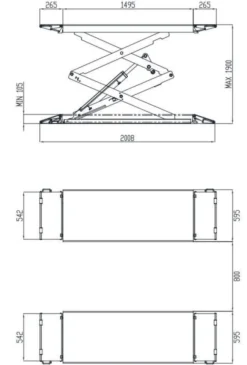 INVENTO SL S32 3 T - Podnośnik nożycowy