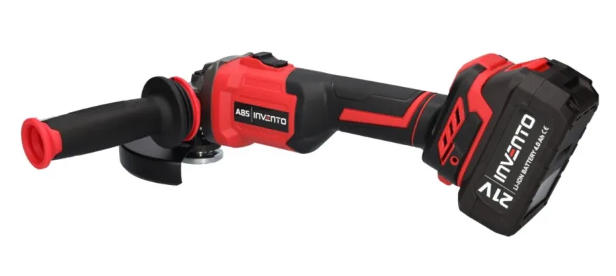 INVENTO 5'' szlifierka kątowa akumulatorowa - zestaw