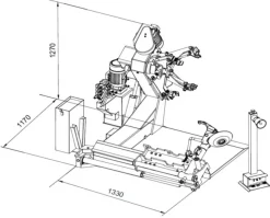 INVENTO TCS 656 montażownica kół rolniczych i OTR