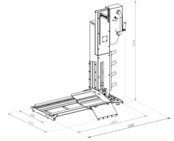 INVENTO VBL 80 PRO samocentrujący podnośnik koła do wyważarki, udźwig 80 kg, automatyczna winda do kół
