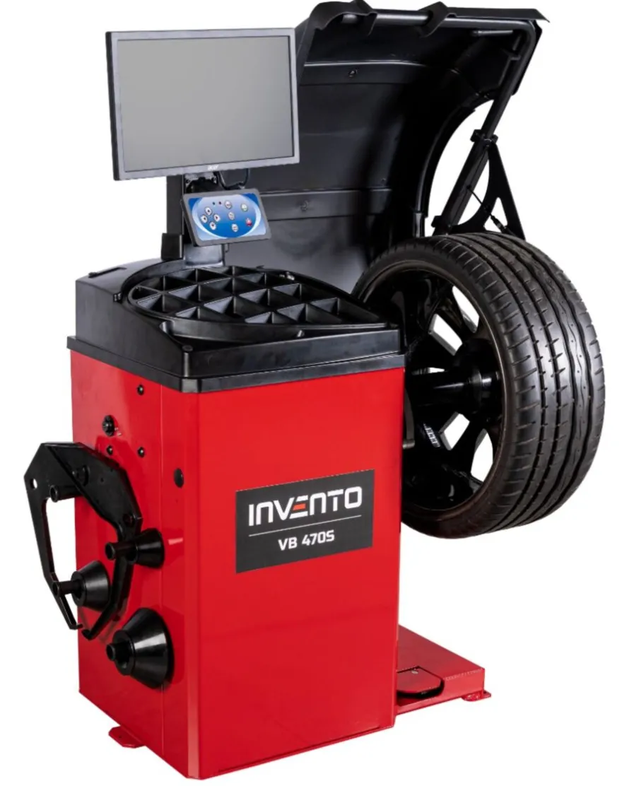 INVENTO VB 470S wyważarka 3D, sonar, laser, LED, hamulec, monitor LCD