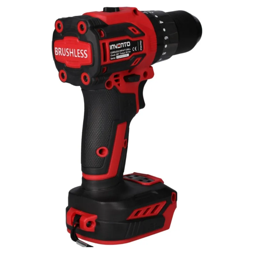 INVENTO 3/8" wiertarka udarowa akumulatorowa - tylko narzędzie
