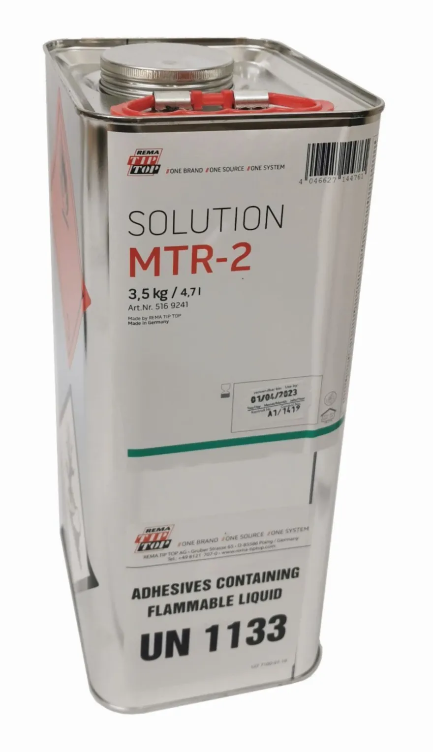 Klej SOLUTION MTR-2 do wulkanizacji na gorąco, 3,5 kg / 4 700 ml