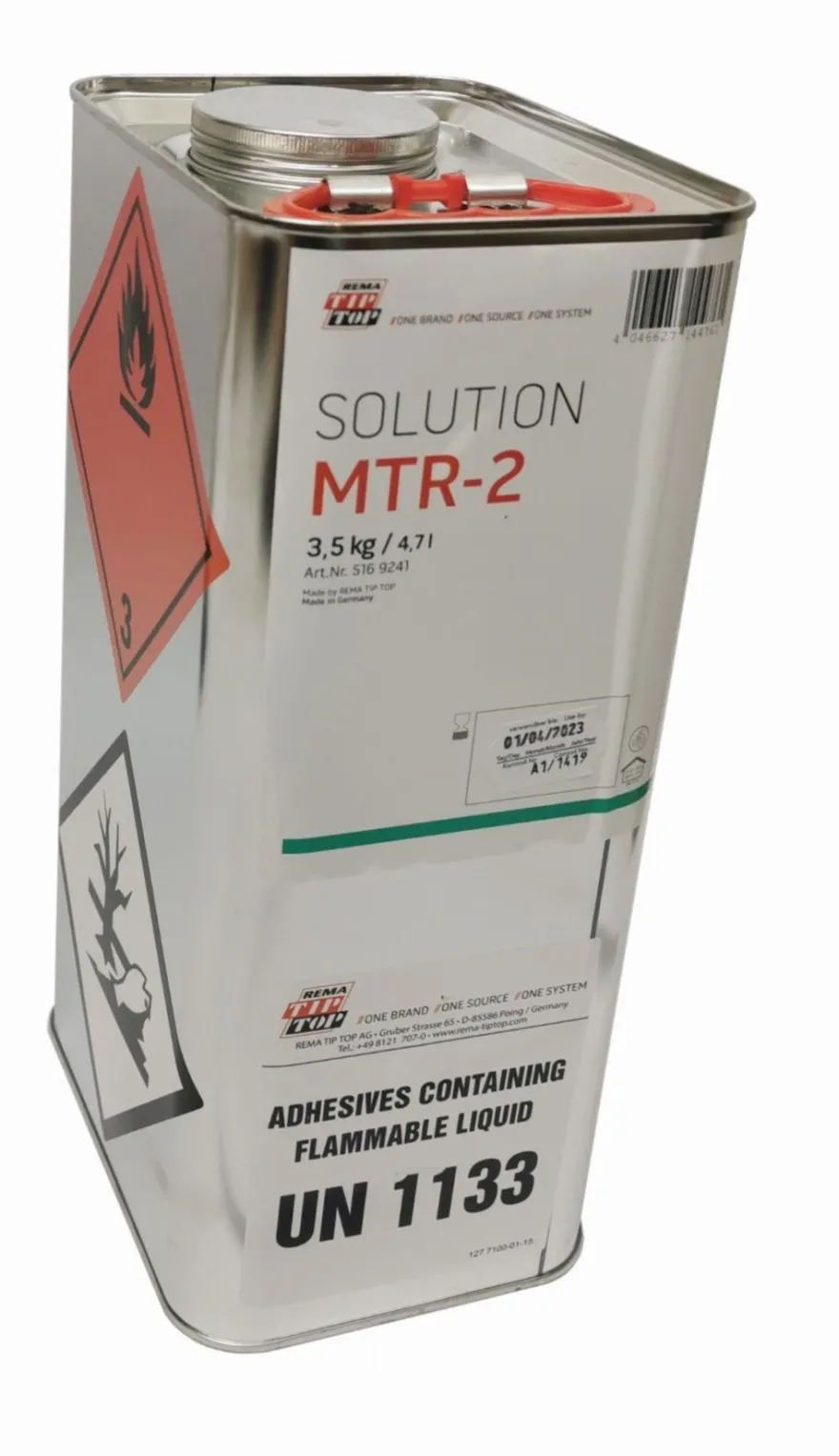 Klej SOLUTION MTR-2 do wulkanizacji na gorąco, 3,5 kg / 4 700 ml