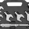 Klucz dynamometryczny do klimatyzacji z końcówkami 10-75 Nm 3/8" z 6 końcówkami