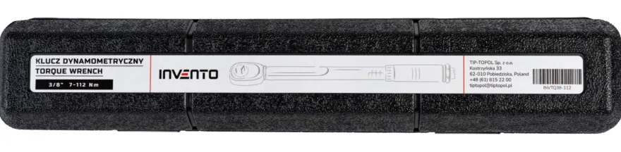 Klucz dynamometryczny INVENTO 3/8" 7-112 Nm